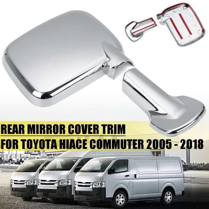 Garniture chromée de protection de rétroviseur pour TOYOTA HIACE, pour banlieue 2005 – 2018, pour conducteur droitier, T*YI21724