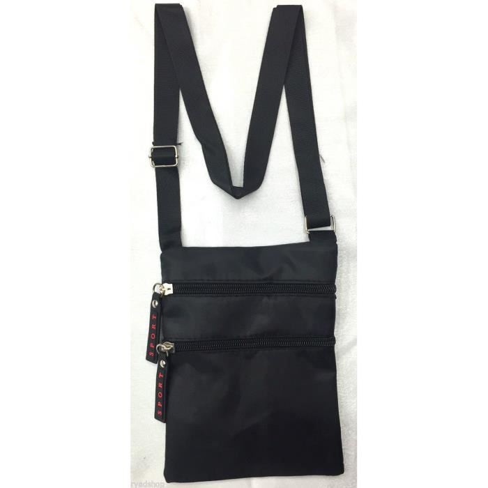 Sac Sacoche Pochette Plate Bandouli re SPORT Homme Femme