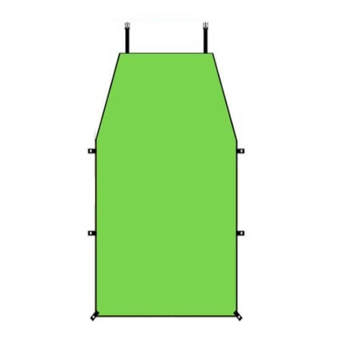 Tente de toit voiture 2 places avec auvent camping 140x225cm Mexico