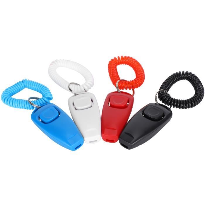 Sifflet de formation Clicker - Tbest - 2 en 1 - Conception intégrée - Facile à transporter - Pour chien adulte
