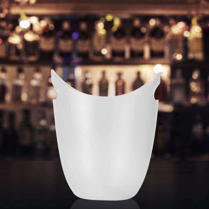 Grand seau à glace rafraîchissant pour champagne, vin, bière Grand seau à glace rafraîchissant pour champagne, vin, bière