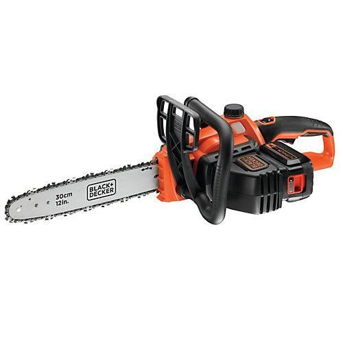 Tronçonneuse sans fil avec batterie 36 V longueur du guide chaîne 300 mm poids 3 9 kg +Decker GKC3630L25 QW - vue 2