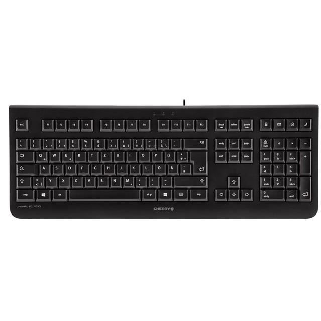 Clavier CHERRY KC 1000 - Avec fil - Noir