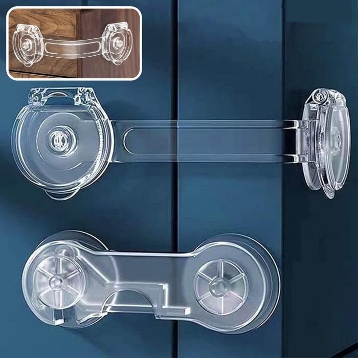 4 Pièces Serrure D'Armoire Moonybaby - Sécurité Enfant Pour Placards Et Tiroirs