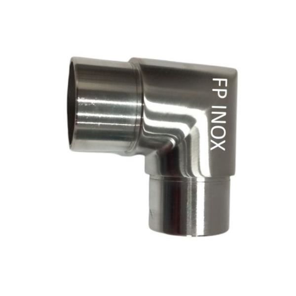 Coude En Inox A2 Satiné Pour Tube 42.4mm - Épaisseur 2mm, Garde-corps - Marque FP INOX, Neuf