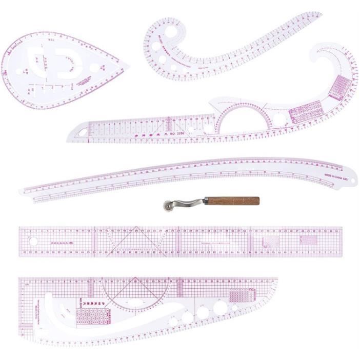 CSPARKV Couture Règle 4 Pièces Règle Métrique Règle De Courbe Pour La Couture Modele De Dessin Outil Sur Mesure Pour Vetements De Bricolage 85431099