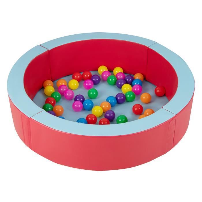 GOPLUS Piscine à Balles pour Bébé, Piscine à Balles Ronde en Mousse avec 50  Balles Colorées, Cadeau Créatif pour Enfants de 3 Ans + - Cdiscount Jeux -  Jouets