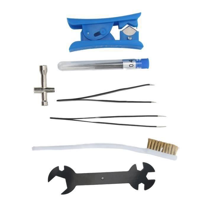 Kit Nettoyage Buse Imprimante 3D – 23 Pièces : Aiguilles, Brosse, Couteau, Limes Diamantées – Outils Complets Débouchage