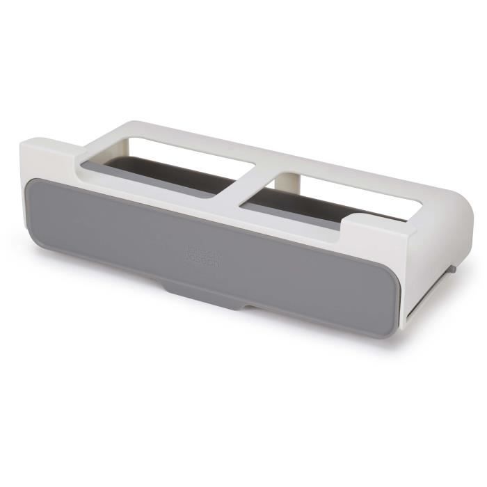 Porte-épices sous étagère - Cupboardstore - Gris - Polypropylène - 7 pots - 93 cm de hauteur Porte-épices sous étagère - Cupboardstore - Gris - Polypropylène - 7 pots - 93 cm de hauteur