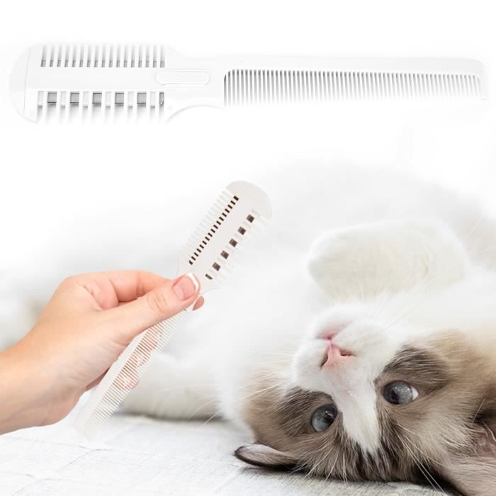 Meilleurs prix pour keenso Peigne de coupe de poils d'animaux Tondeuse à Poils Animaux de Compagnie Peigne Rasoir de Toilettage animalerie brosse