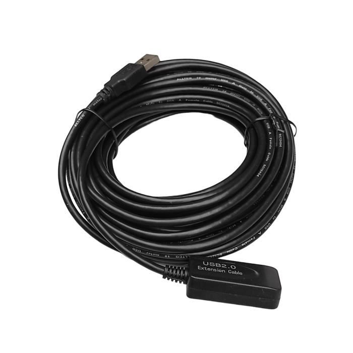Link-e ® : Câble rallonge USB 2.0 - Mâle vers Femelle - Longueur 10m  (répéteur, extension, prolongateur) - Cdiscount Informatique