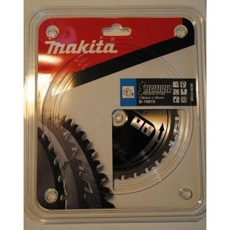 Lame de Scie Circulaire Carbure Métal Makita B 10615 Ø 136mm x 20mm 30 Dents - vue 2