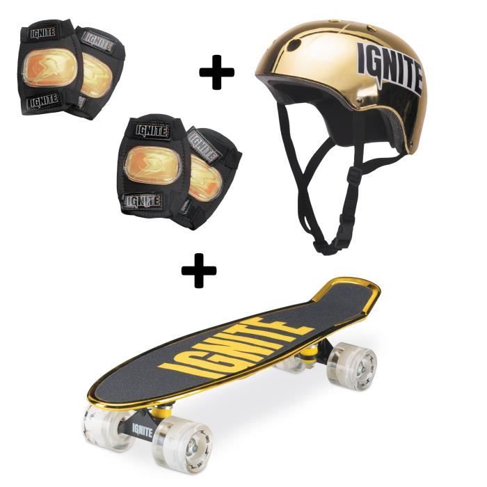 Mondo Set glisse urbaine - IGNITE Combo Set Tyro - Skateboard et protections