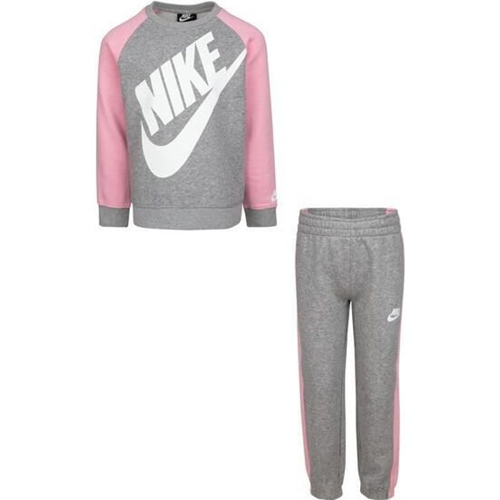 Survêtement oversize fille Nike Futura Crew - dark grey - 6 ans