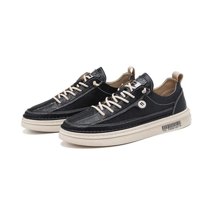 Espadrilles Kentti Homme - Toile Lacets Semelle Caoutchouc Confort