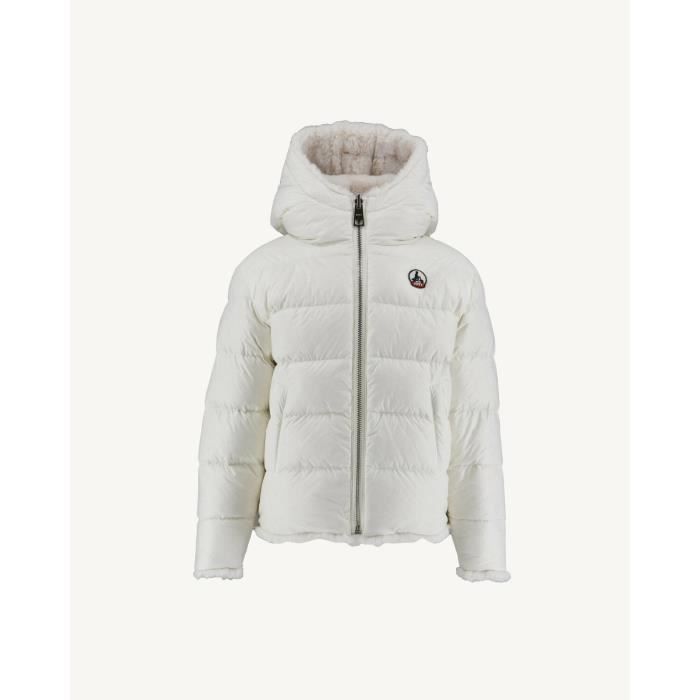 Doudoune Enfant Fille De 6 à 14 ans Chaude Hiver Epaisse avec Capuche  Mi-longue Couleur Unie Blanc - Cdiscount Prêt-à-Porter