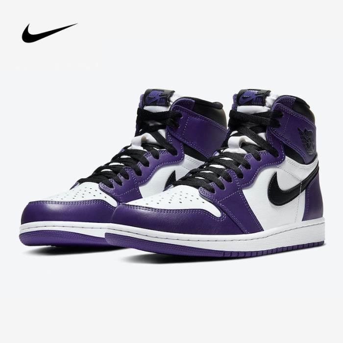 Air Jordan 1 High OG“Court Purple”555088-500 Blanc - Cdiscount Chaussures