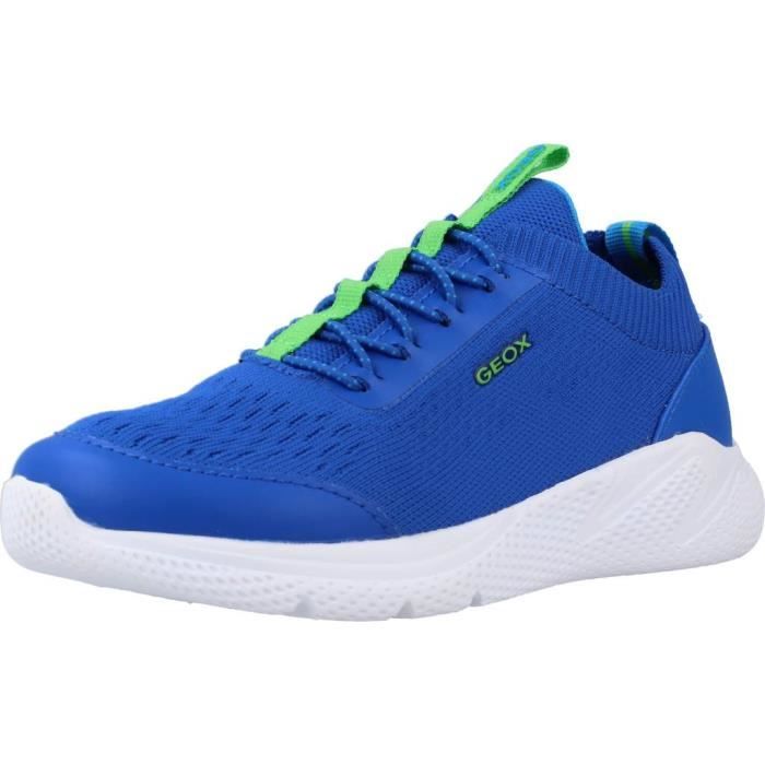 Geox Basket enfant - GEOX - 118504 - Bleu - Garçon - Lacets - Textile