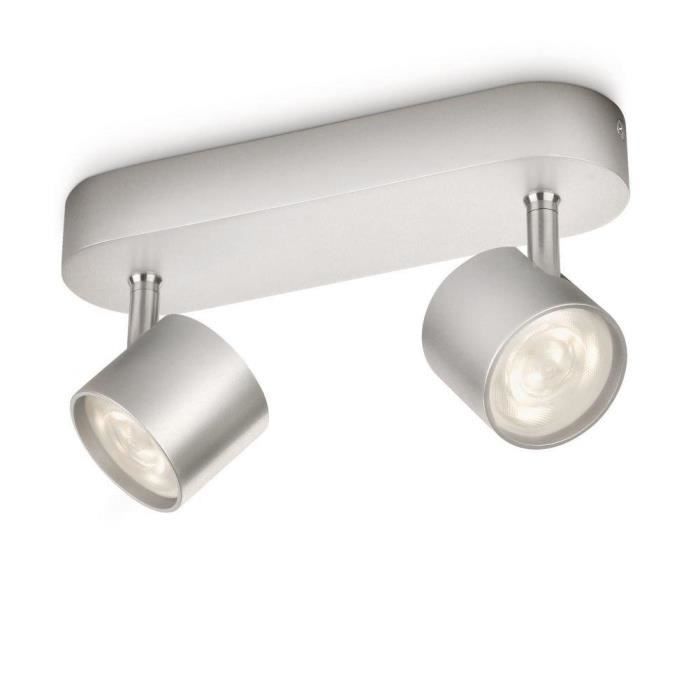 Philips STAR Spots LED Lumi/ère dInt/érieur M/étallique Aluminium