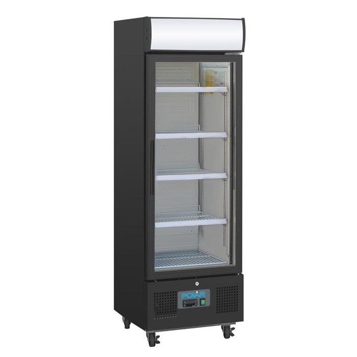 Vitrine Réfrigérée Positive avec Caisson Lumineux Série G 218L - Polar Vitrine Réfrigérée Positive avec Caisson Lumineux Série G 218L - Polar