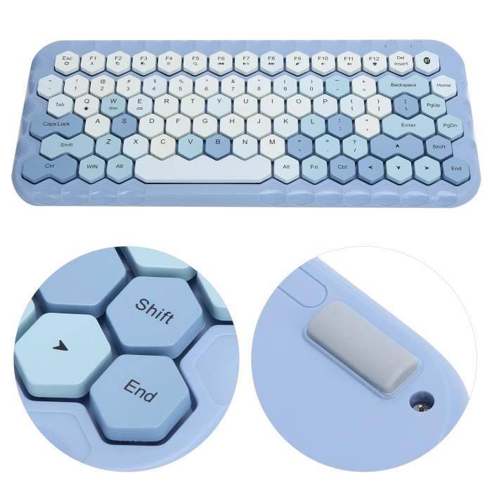 Definition Clavier Informatique Qiilu clavier d'ordinateur de bureau Clavier ergonomique 5.0, 83 ...