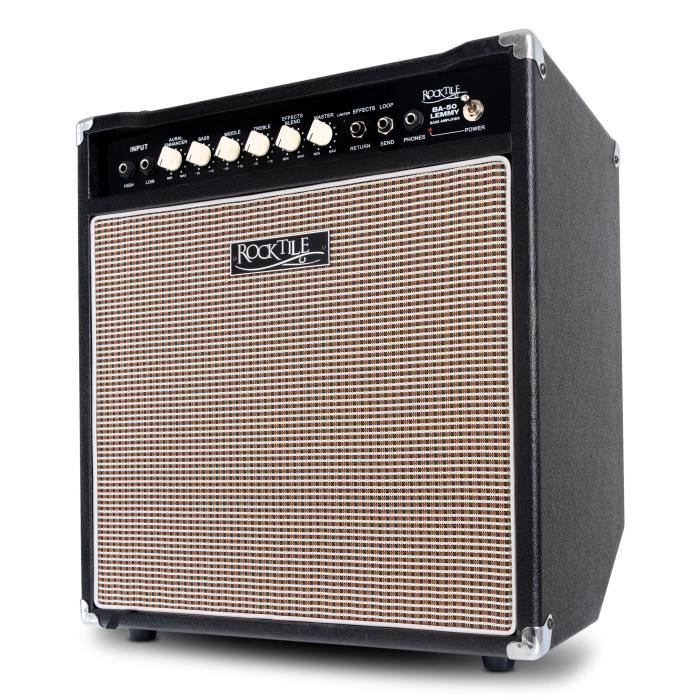 Rocktile BA-15 Jaco Combo Basse 15 Watts – Ampli Compact, Sortie Casque, Idéal Entraînement & Petits Gigs