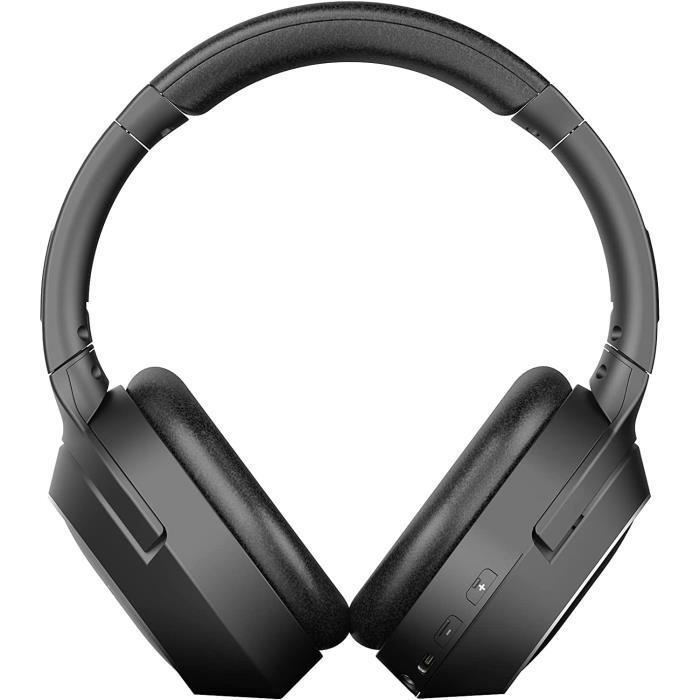 Casque Sans Fil Ryght TIHO – Réduction De Bruit Active, 16h Autonomie, Pliable Et Ajustable (Micro Intégré, Noir)