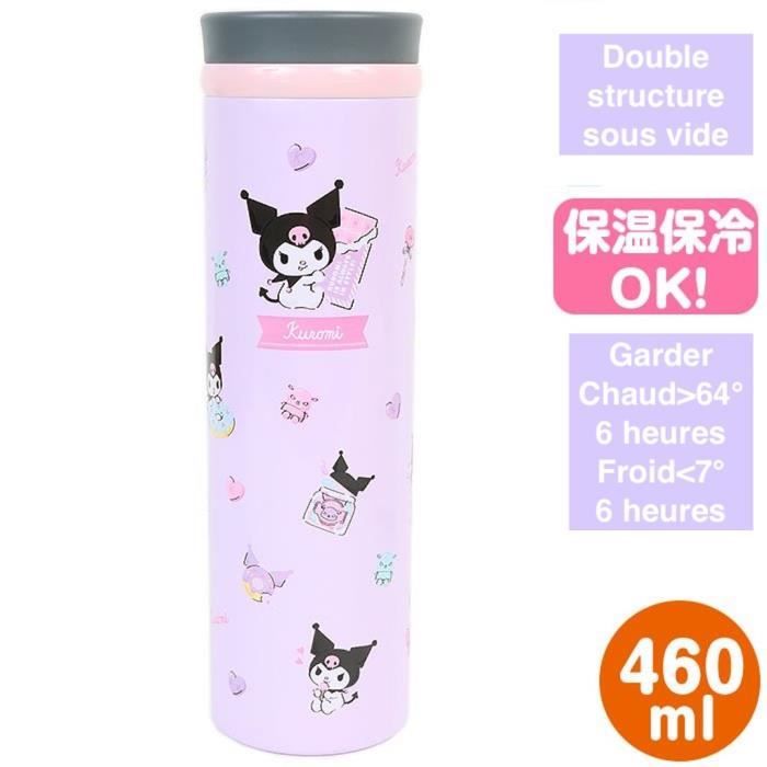 Japon Sanrio Kuromi  Bouteille tasse Isotherme en Acier Inoxydable   460ml