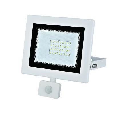 Projecteur LED 50W Avec Détecteur De Mouvement – Extra Plat, IP65, 5150 Lumens, 4000-5500K – Pour Façade, Jardin, Parking