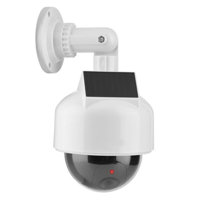 Caméra De Sécurité Factice Avec LED Clignotante – Installation Murale/plafond, Piles AA – Dissuasion Antivol