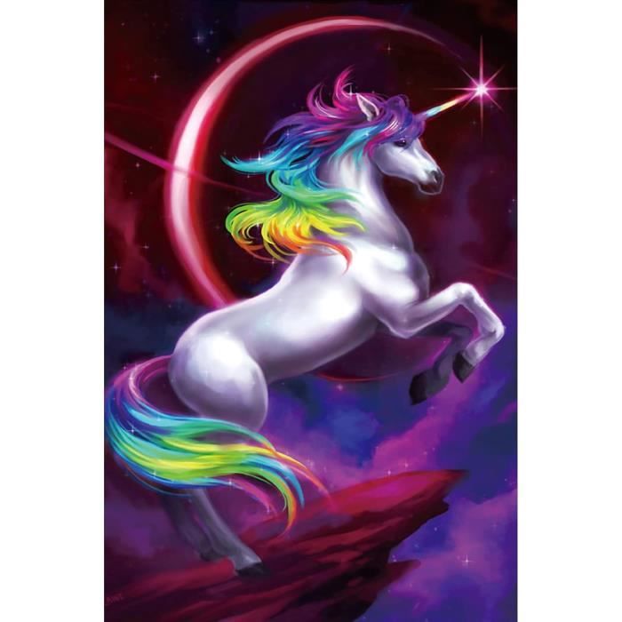 Fuwraixis Licorne Florale Elfique 3 Ans+ - Figurine Mythologique PVC - Peinte à La Main - Jouet Et Collection