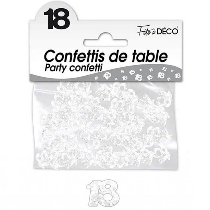 Confettis De Table Anniversaire 18ans Blanc 10grs X1 Ref Ca01ba Achat Vente Confettis Cdiscount Confettis De Table Anniversaire 18ans Blanc 10grs X1 Ref Ca01ba Achat Vente Confettis Cdiscount