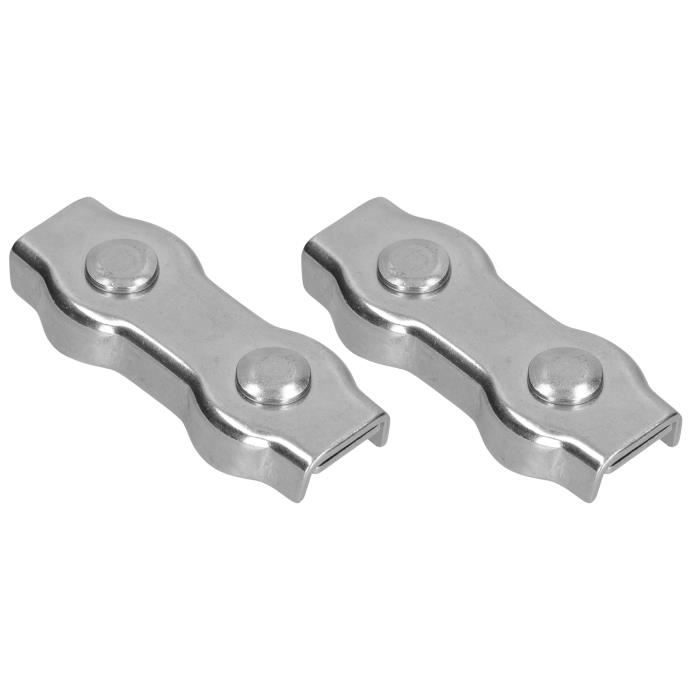 Lot De 20 Clips De Câble Duplex M3 - Pinces Double Pour Fixer Des Fils De 1/8" (1.5 à 3mm) - Rangement D'atelier