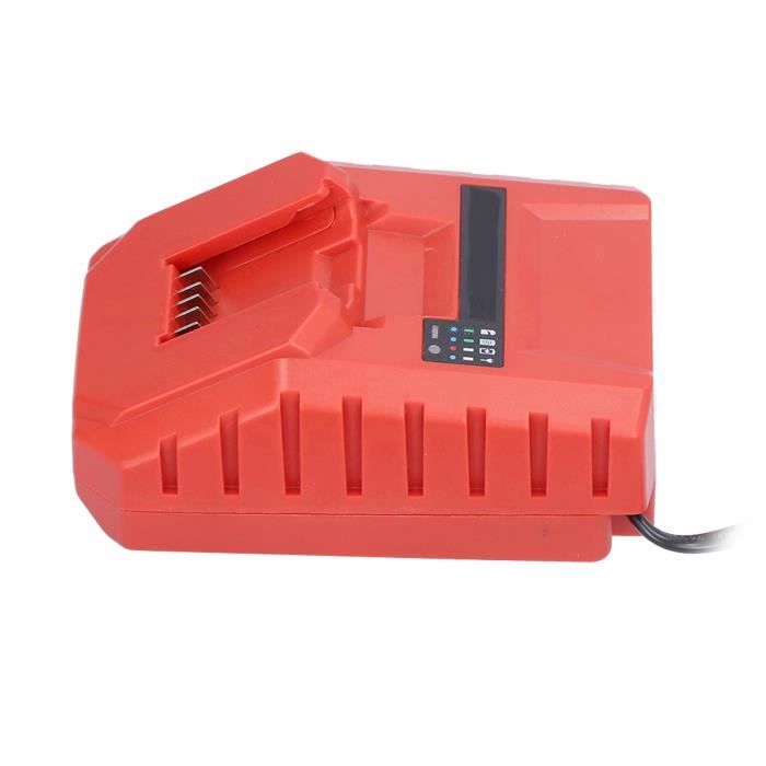 Chargeur De Remplacement 12V 4A Pour Batteries Lithium - Compatible Avec Chargeur 12V C4/12-50 - Plastique ABS Rouge, Protection Surcharge/Court-Circuit - Prise UE
