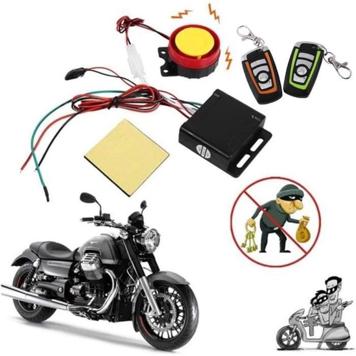 Crochet Anti-Vol Pour Guidon Moto - Cadenas Et Porte-Casque - Installation Facile Sur Guidon 22-24mm - Pour Moto, Vélo, Poussette - 3