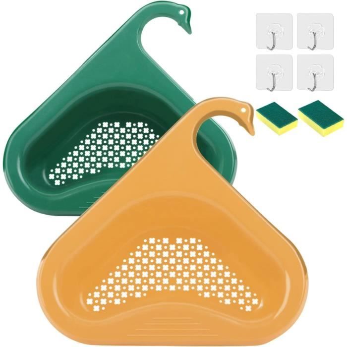 Punch Passoire Évier Pâtes Passoire Riz En Plastique Égouttoir Panier Cuisine Passoire Peut