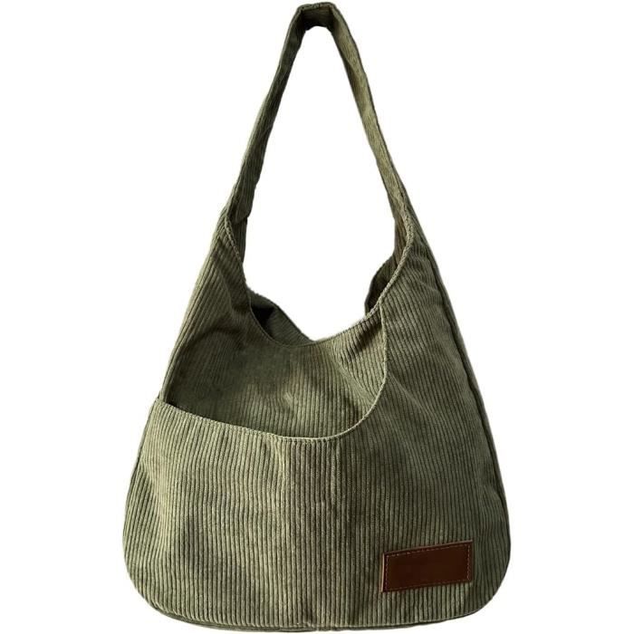 Sac Bandoulière Vintage Années 90 - Velours Côtelé Rose Et Orange - Motif Kilim Floral - Fait Main