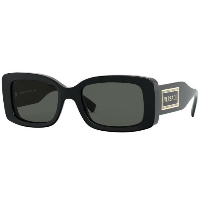Versace 90S VINTAGE LOGO VE 4377 52 19 140 BLACK GREY ac tate