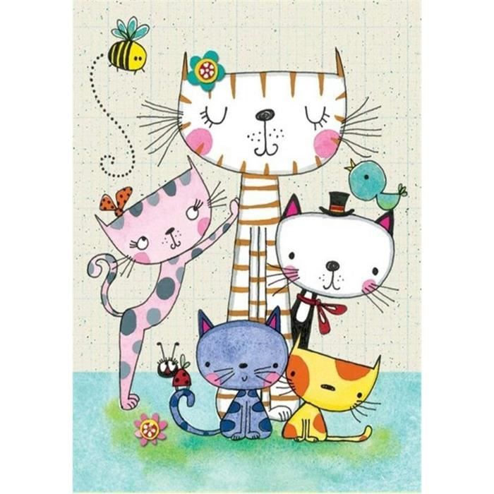 Kit De Peinture Diamant Carre Adultes Motif Chat De Dessin Anime Kit De Peinture Diamant Toile Diamond Painting Strass 30 X 40cm Achat Vente Kit Mosaique Kit De Peinture Diamant Carre Cdiscount