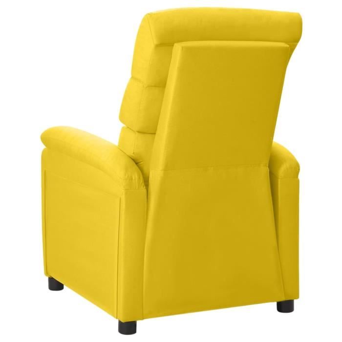 yosoo fauteuil inclinable électrique jaune moutarde tissu ls008