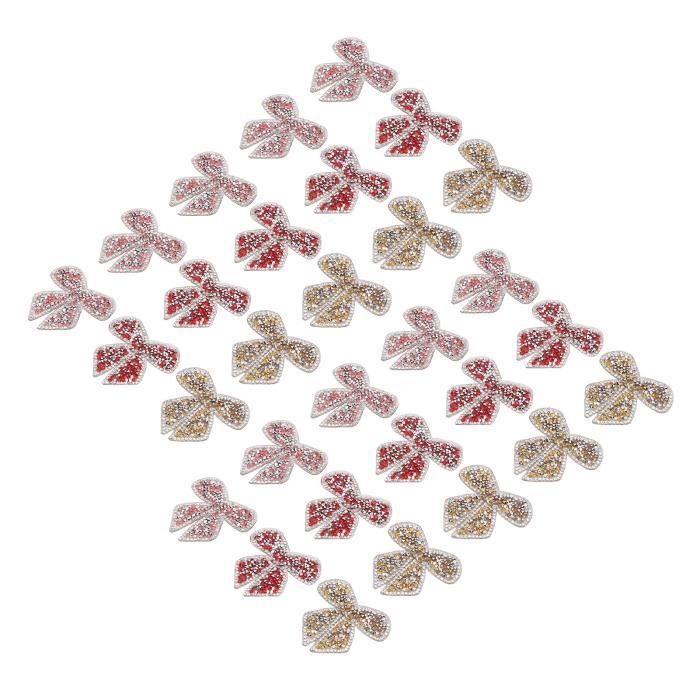 10 Pièces Fer Sur Patchs Rose Barbie Fer Sur Patchs, Fer Sur Coeur Coeur Vêtements Couture Patchs Réparation Décoration Kit Paillettes Patchs Couture Sur Applique Pour La