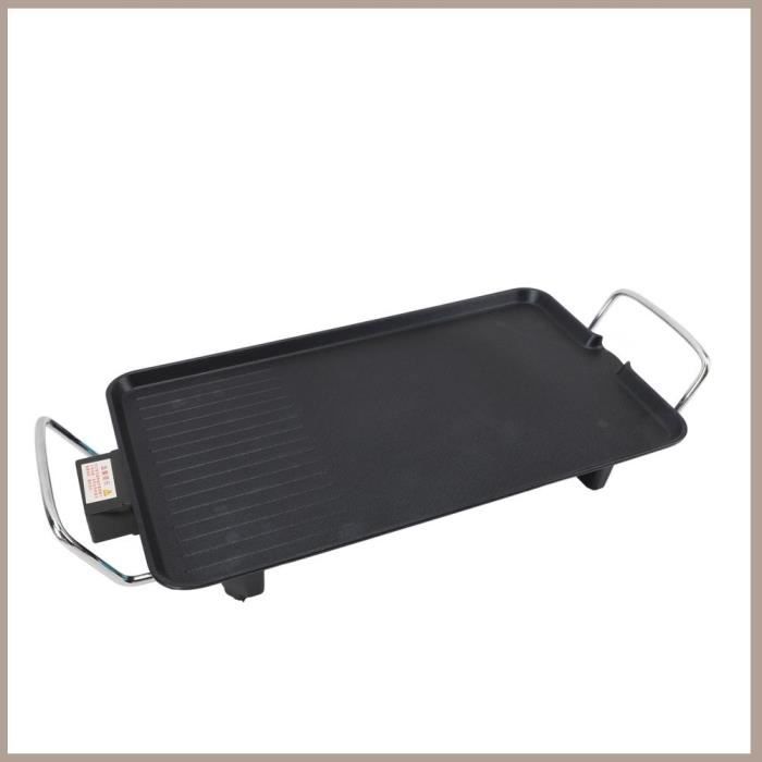 Plaque Chauffante électrique Antiadhésive Nihcora - Gril Barbecue 30 Cm, 1200W, Sans Fumée, Prise EU, Parfait Pour Crêpes, Steaks Et Plus - 2