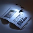 Tbest Lampe à pince Clip sur pupitre de lecture de livre Mini lampe à LED à bras réglable double (8 perles)-1