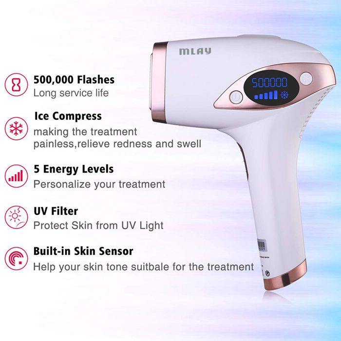Épilateur Lumière Pulsée (IPL) VanCostar – 500 000 Flashes, Usage Pro !