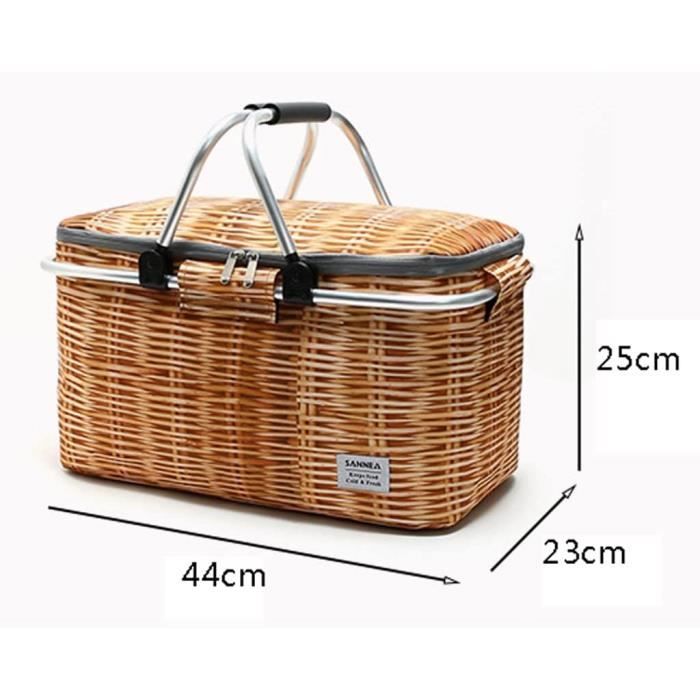 Panier picnic sales isotherme pliable