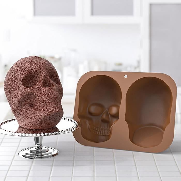 YOSOO Moule à gâteau squelette Moule à gâteau en silicone Moule de cuisson  antiadhésif squelette 3D pour articles accessoire - Cdiscount Maison