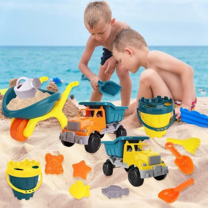 grand Seau de Plage Enfant avec Accessoires – Jeu de Sable Complet couleur aleatoire grand Seau de Plage Enfant avec Accessoires – Jeu de Sable Complet couleur aleatoire
