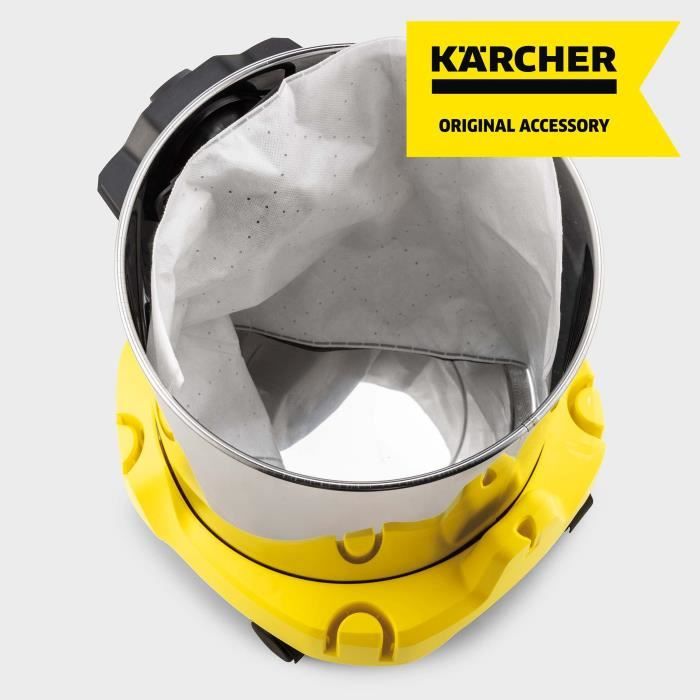 KARCHER Sachet filtre ouate KARCHER KWD1 KWD2 KWD3 WD2 Plus WD3  (paquet de 4)