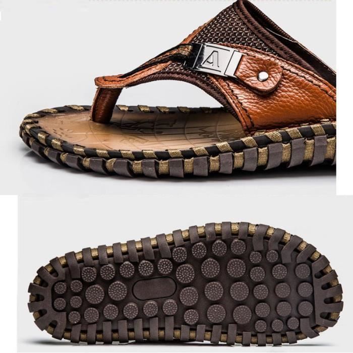 Tongs Homme BRASILERAS Azteca – Antidérapantes, Imprimé Mexicain, Confort Plage & Piscine