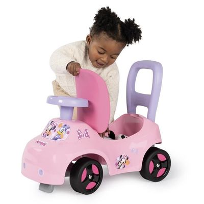 Smoby Porteur auto enfant 2 en 1 Minnie Coffre sous la selle Des 10 mois Fabrication francaise Cdiscount Jeux Jouets